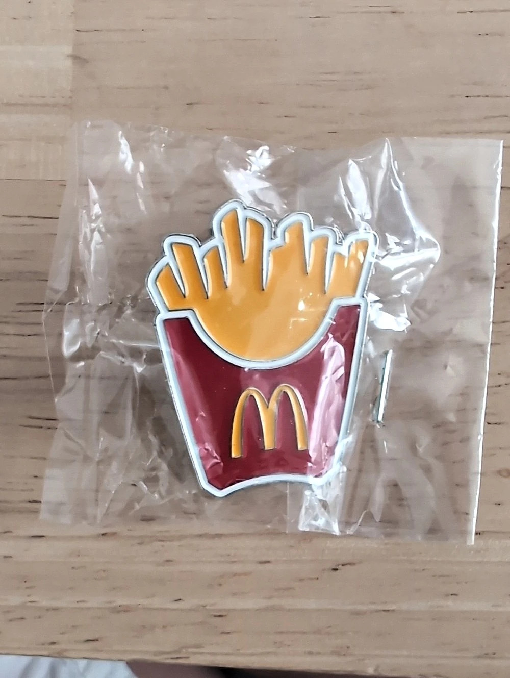 McDonald's Golden Arches Unlimited Fry Box Lapel Pin Fry Box